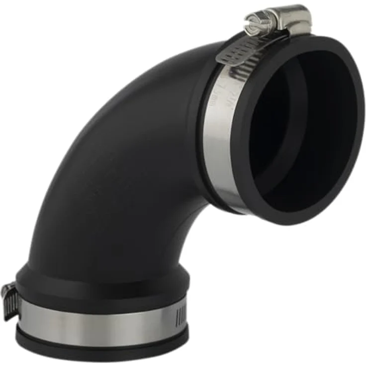 AquaForte PVC Elastomer, flexibler Bogen, 90 Grad, Ø 90 mm (Klemmbereich 90-82 mm), enorm flexibel Bewässerungszubehör – Bild 2