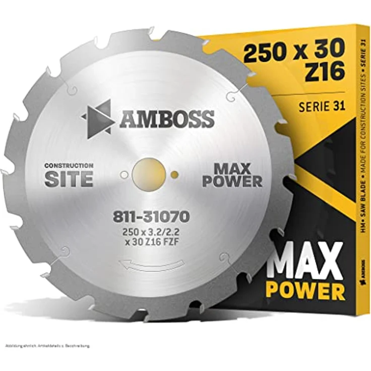Amboss HM Kreissägeblatt - 250 x 3.2 x 30 Z=16 FWF – Bild 2