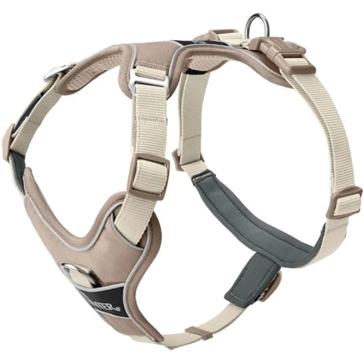 HUNTER Geschirr Divo Up taupe L, mit 5-facher Verstellmöglichkeit und reflektierendem 3M Scotchlite Material – Bild 1