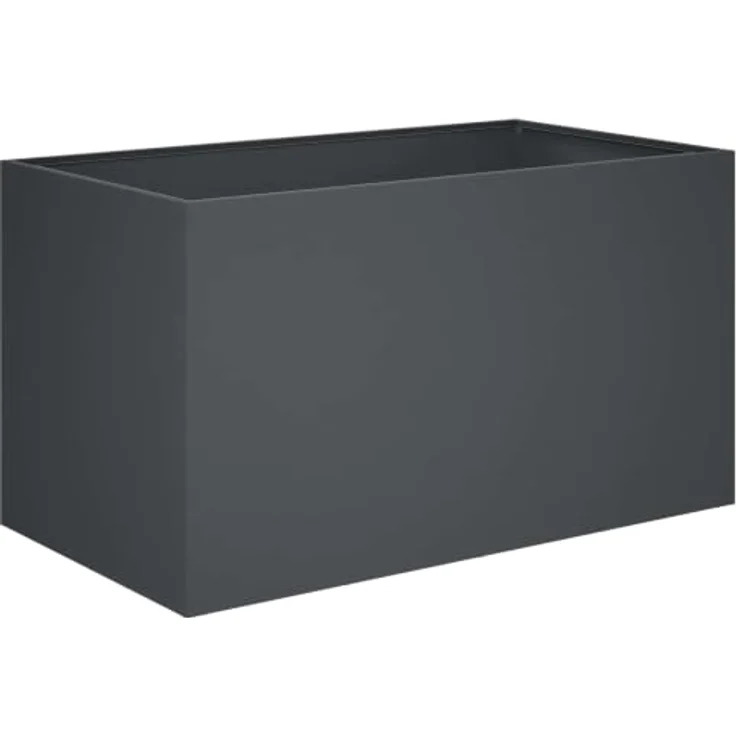 vidaXL Hochbeet Garten-Pflanzgefäß, wetterbeständig, anthrazit, 80 x 50 x 50 cm – Bild 1