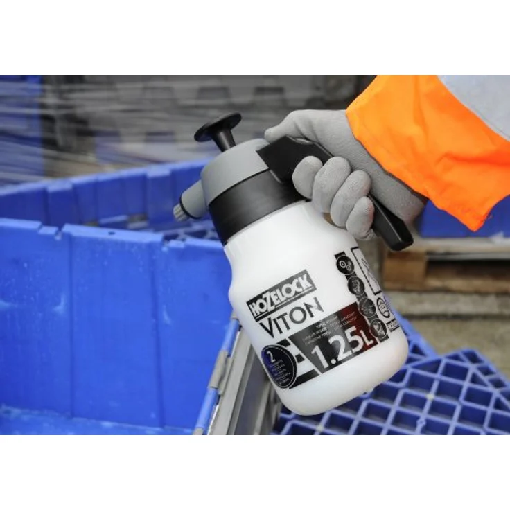 Hozelock Viton Drucksprüher, 1,25 Liter, mit Edelstahl-Pumpenstange und widerstandsfähigen Dichtungen – Bild 2