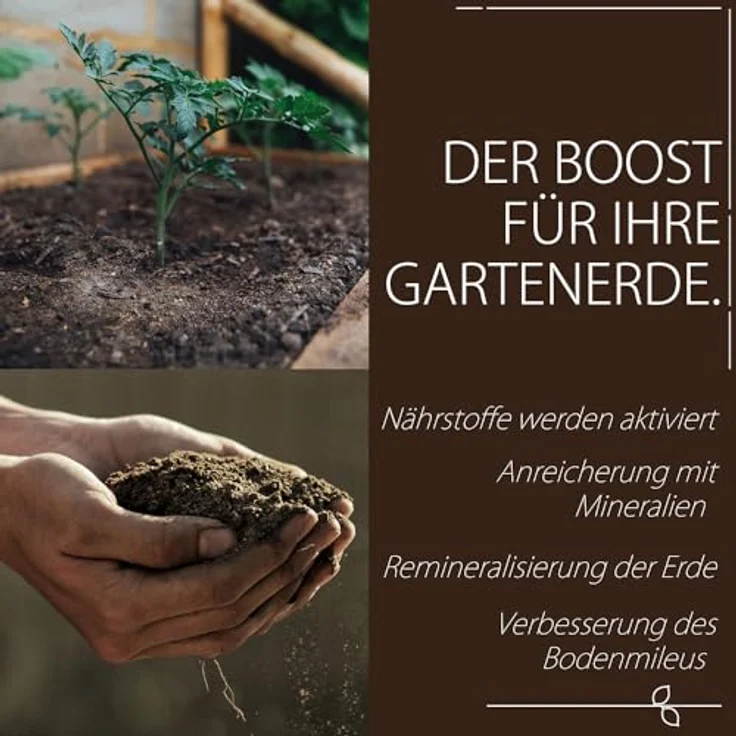 BodenHerz Bodenaktivator Bodenverbesserung Bodenverbesserer Bodengesundheit Mineralien für Beet Rasen 100% Natürlich 25 kg petigi – Bild 3