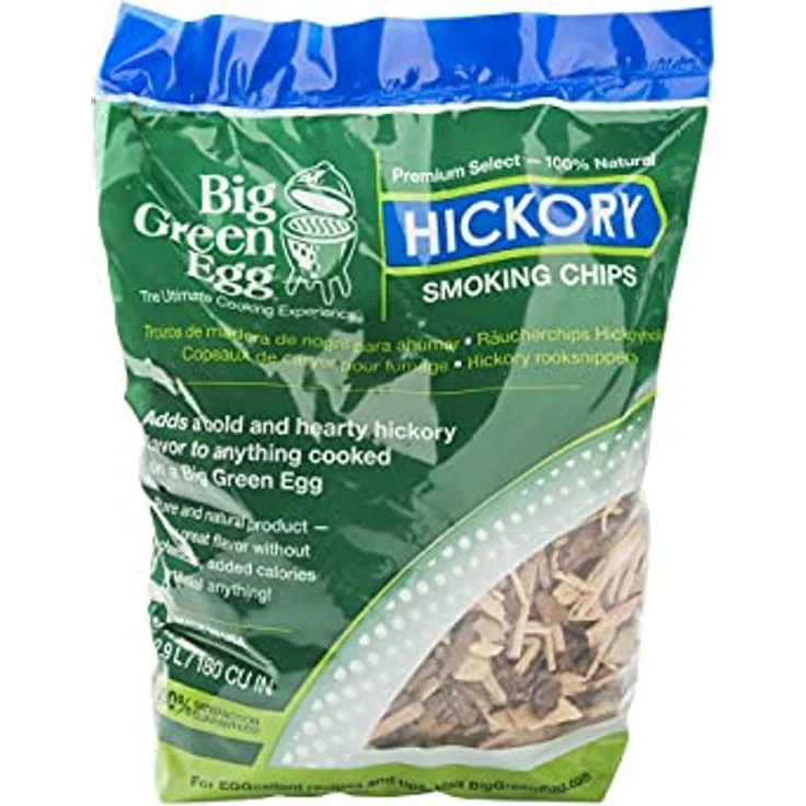 Big Green Egg Hickory Beutel mit Stück und truccioli von Brennholz – Bild 2