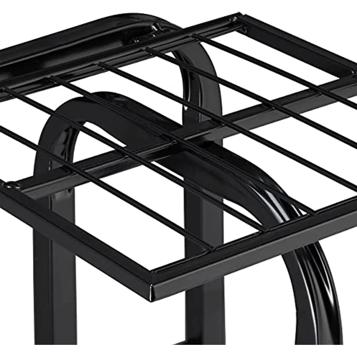 relaxdays Blumenständer Metall Blumentreppe 4 Etagen, Schwarz - Pflanzenregal aus pulverbeschichtetem Stahl, vielseitig einsetzbar für Wohnzimmer, Balkon und Garten – Bild 9