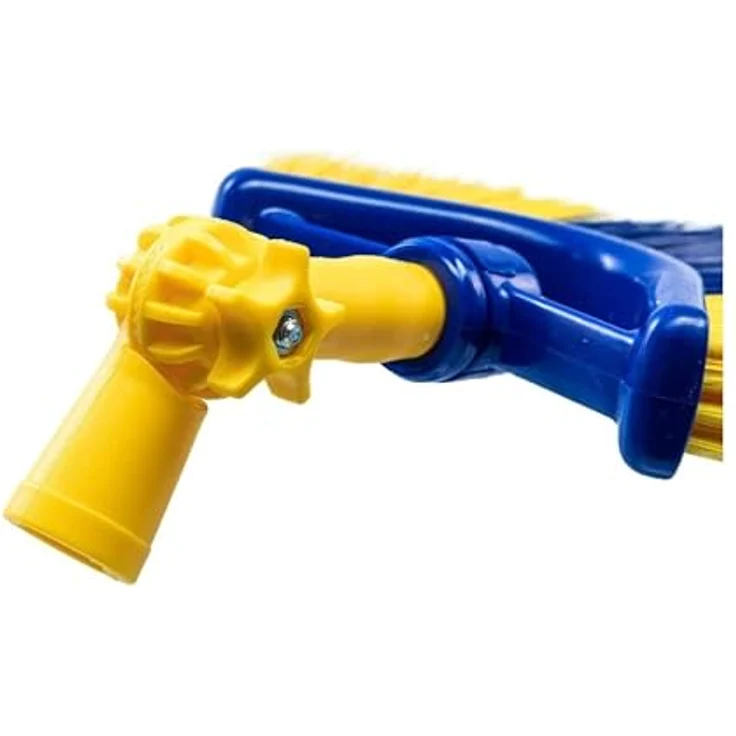Neustanlo Teleskopstiel 4-tlg Eckbesen-Set 4,25 m, Fensterwischer mit Gummilippe & Adapter, vielseitige Anwendungen, blau – Bild 4