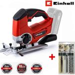 Einhell Akku-Stichsäge TE-JS 18/80 Li-Solo 18 V + 3 x Bosch Stichsägeblätter, Mitglied der Power X-Change Familie, hohe Laufruhe und pendelbarer Hub - Preisvergleich