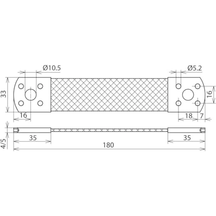 DEHN Überbrückungsband 377 015, Aluminium 50mm², Länge 180mm, Zubehör für Erdung und Blitzschutz – Bild 2