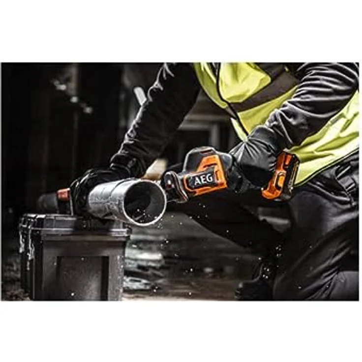 AEG 18 V PRO18V Brushless Akku-Säbelsäge BUS18SBL-0 (Hublänge 22 mm, max. Leerlaufhubzahl 0-3.200 min-1, werkzeugloser Sägeblattwechsel, ohne Akku & Ladegerät im Karton) – Bild 5