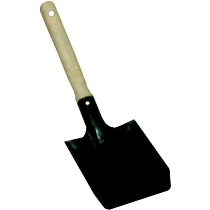 Nölle 455900 Kohleschaufel aus Metall, robuste Ausführung, schwarz, 38 x 11 cm