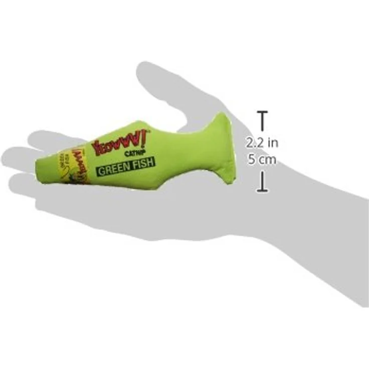 Rosewood 63119 Yeowww! Katzenspielzeug grüner Fisch – Bild 4
