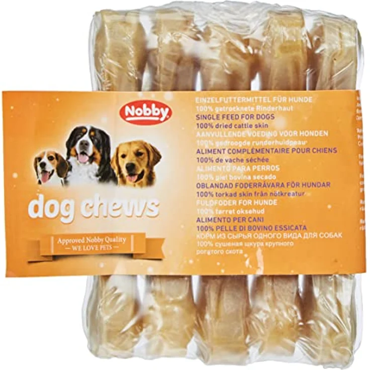 Nobby Kauknochen gepresst, 1 Packung (5 x 40 g), 11,5 cm – Bild 1