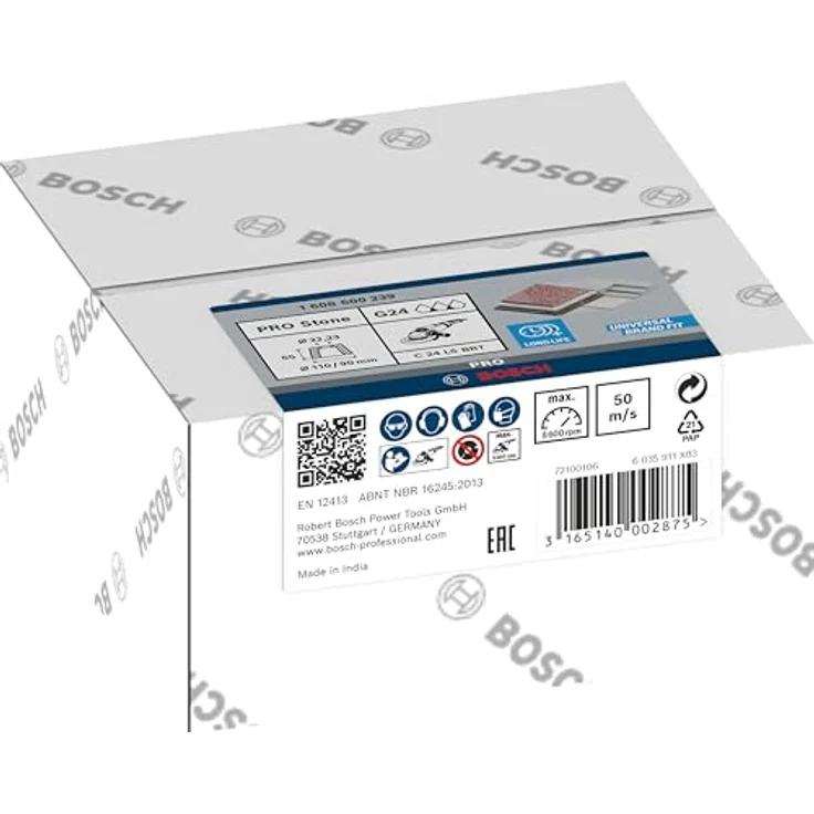 Bosch Professional Zubehör 1608600239 Schleiftopf, konisch 90 mm, 110 mm, 55 mm, 24 – Bild 2