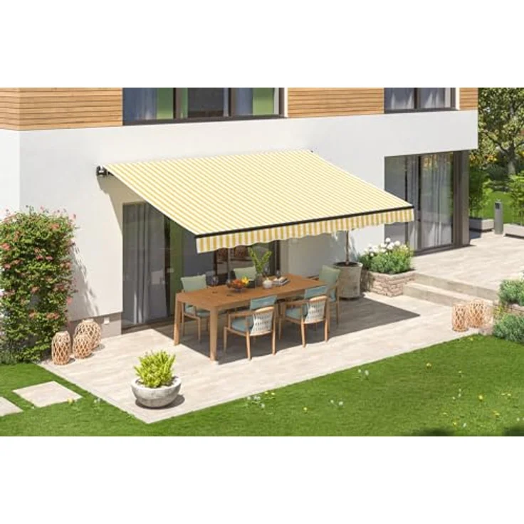empasa Elektrische Gelenkarmmarkise 'Start Plus' Sonnenmarkise, motorisiert, UV-beständig, verschiedene Größen und Farben – Bild 2
