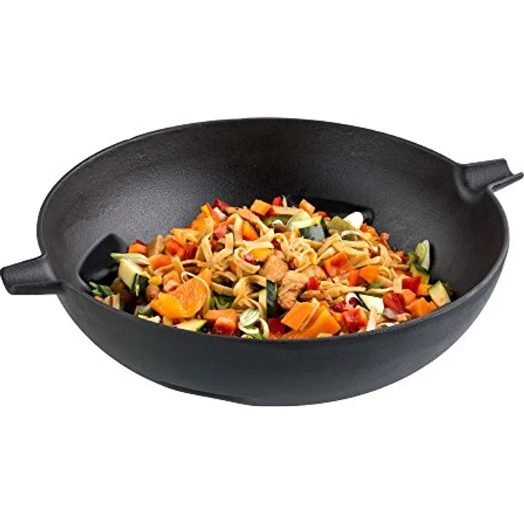 Tepro Guss-Wok Einleger, für Hauptrost 57 cm durchmesser 8568, schwarz, 35,3 x 35,3 x 10 cm, 8580 – Bild 6