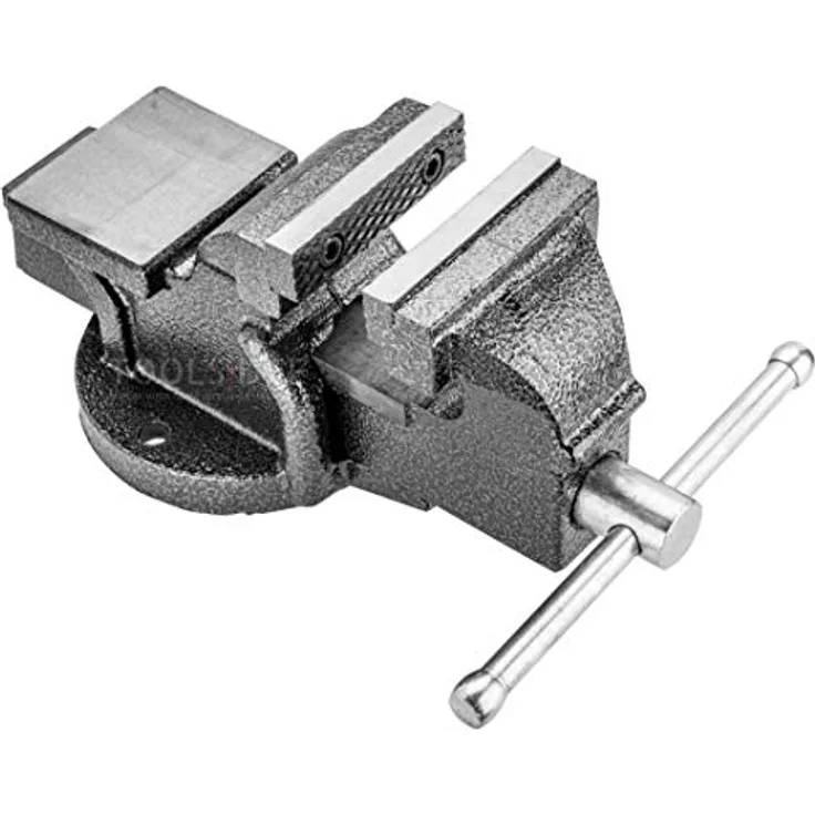 TOPEX Schlosser-Schraubstock 125 mm, mit Amboss, Backen gehärtet, TOPEX 07A112