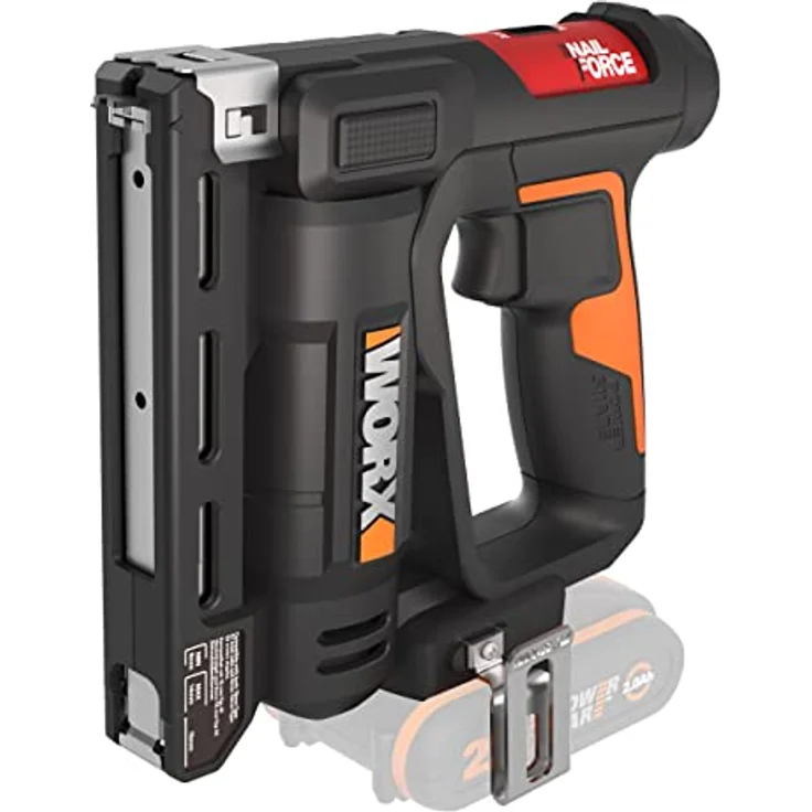 Worx Akku-Tacker WX843, kabelloses Klammergerät für Nägel und Kronenklammern, ergonomischer Griff, bis zu 3.000 Schüsse pro Ladung – Bild 1