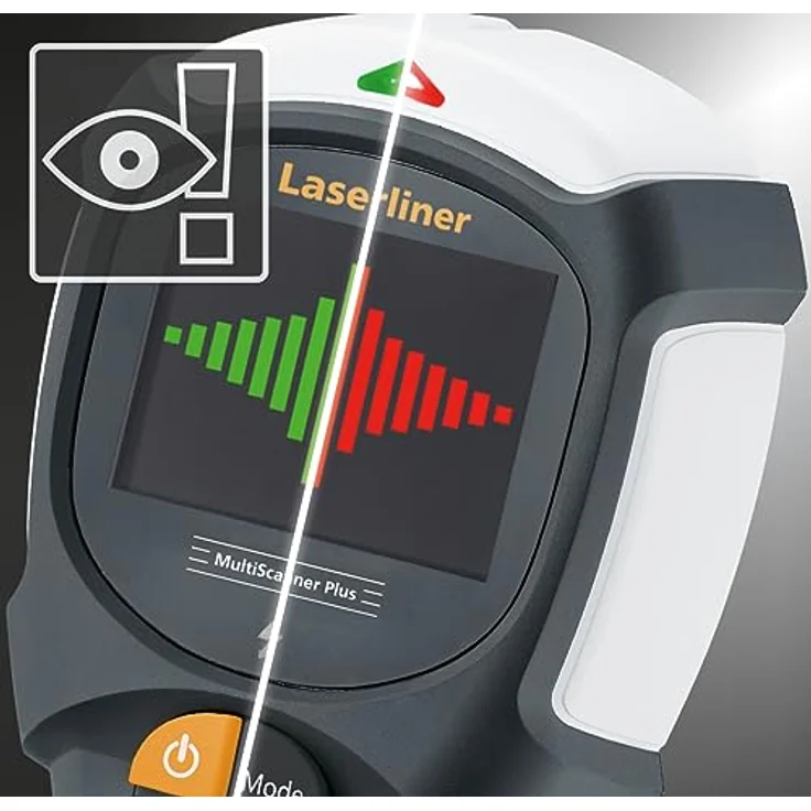 LASERLINER MultiScanner Plus 080.967A, Leitungsortungsgerät mit Ortungstiefe bis 120 mm, inkl. Tiefenanzeige und Tragekoffer – Bild 5
