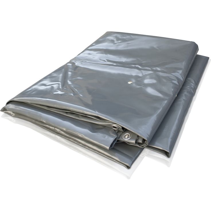 GRE Pool-Winterabdeckung blau, Ø 468 cm, PVC 580 g/m², schützt vor Schmutz, einfache Montage, Sicherheitsfunktion