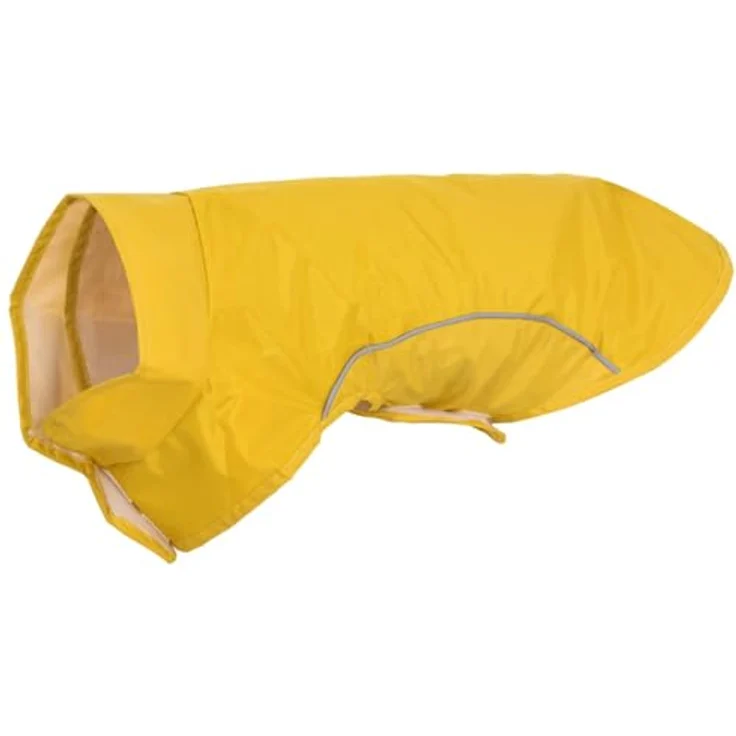 vidaXL Hunde Regenmantel XXS, wasserfester Hundemantel mit Reflexstreifen, gelb, strapazierfähiges Polyester für Welpen – Bild 1