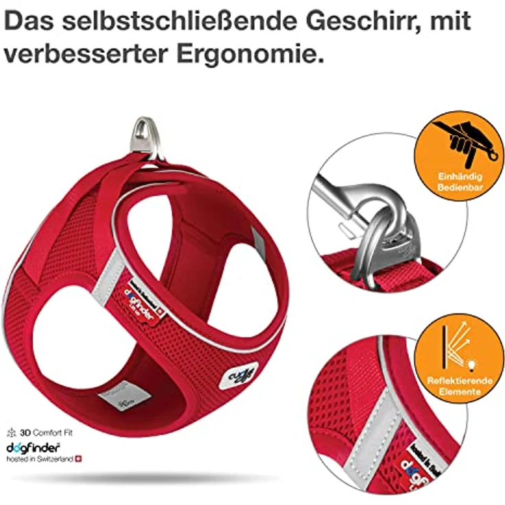 Curli Vest Harness Clasp Air-Mesh – Bild 3