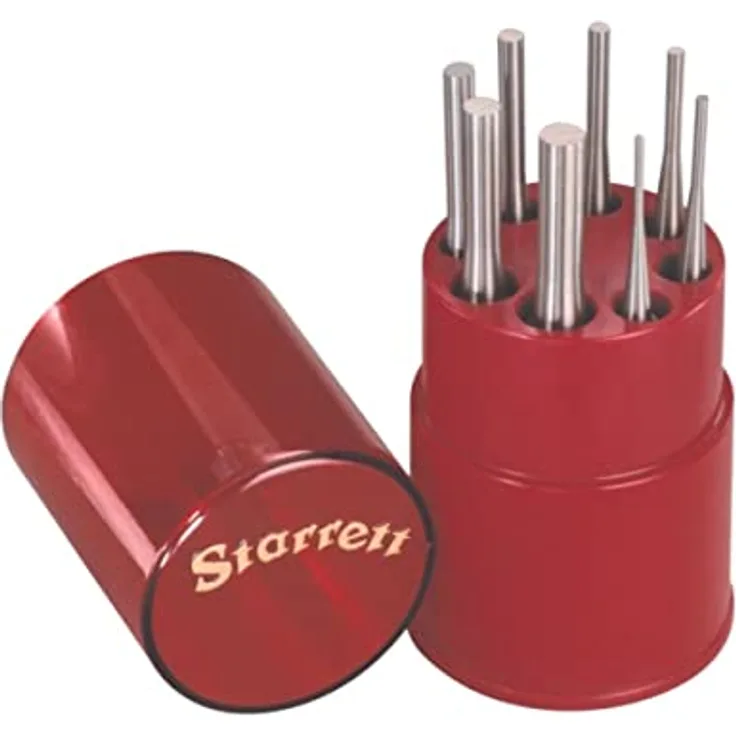 Starrett Splintentreiber Set in Runddose, 8-teilig bestehend aus je 1 x Artikelnummer 565A/B/C/D/E/F/G/H S565WB