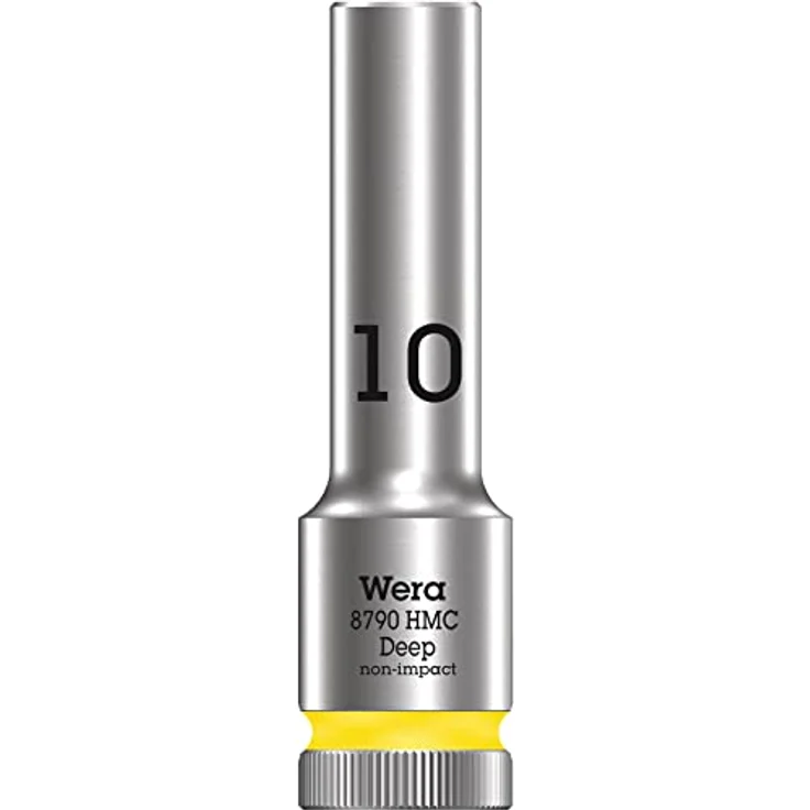 Wera Bit- und Steckschlüsselset 8790 HMC Deep, ½" Steckschlüsseleinsatz mit Kugelfangrille für tiefliegende Verschraubungen – Bild 1