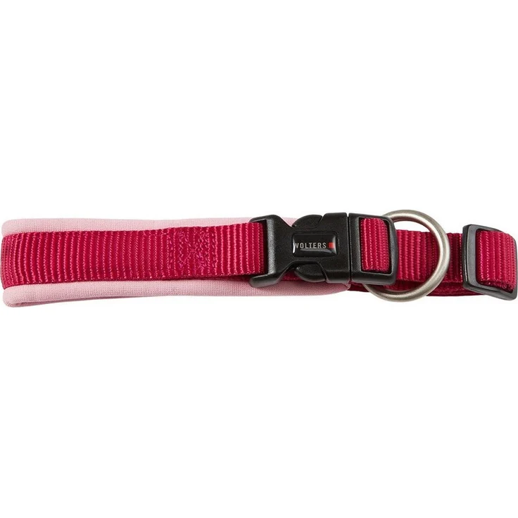 Wolters Professional Comfort Hunde-Halsband, extra breites Halsband in himbeer/rosé, waschbar bei 30°C – Bild 1