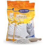 Lyra Pet® 30 Liter White Cat Katzenstreu | Mit Babypuder Duft | Feines Klumpstreu | 350% Saugkraft | Naturprodukt aus Bentonit | Stark Klumpend | Saubere Wohnung | Neutralisiert Gerüche | Staubarm