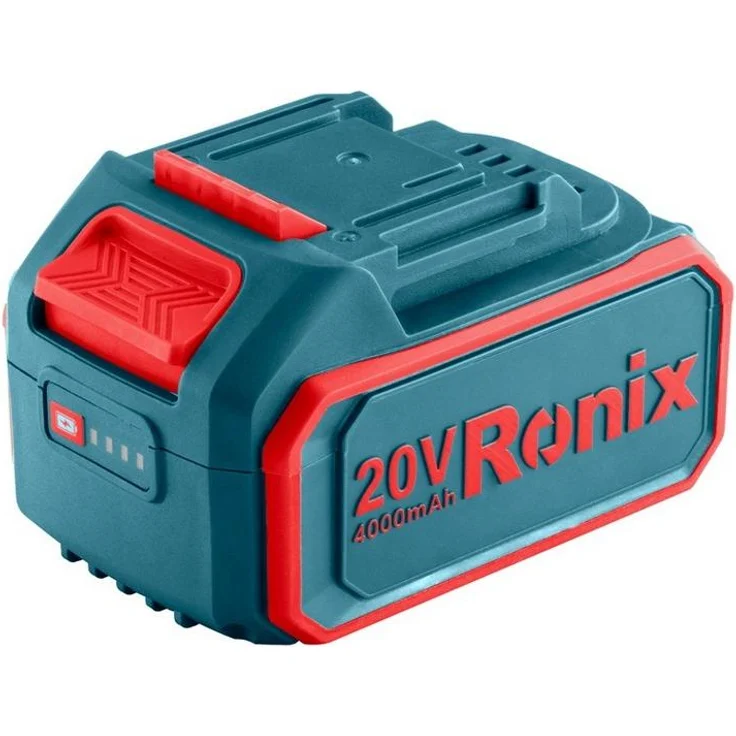 Ronix 8691, 20V 4Ah Lithium-Ionen Akku für 86er-Serie, schnellladend mit LED-Ladezustandsanzeige