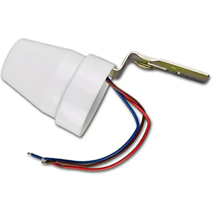 McShine Dämmerungsschalter "midi", IP44, 230V/10A, regulierbare Schaltschwelle, weiß