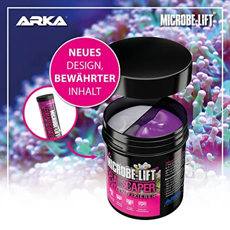 MICROBE-LIFT Coralscaper - 2K-Silikon Korallenfixierer 120g, sicher & dauerhaft in Meerwasseraquarien, kalkrotalgenfarben - Preisvergleich – Bild 2