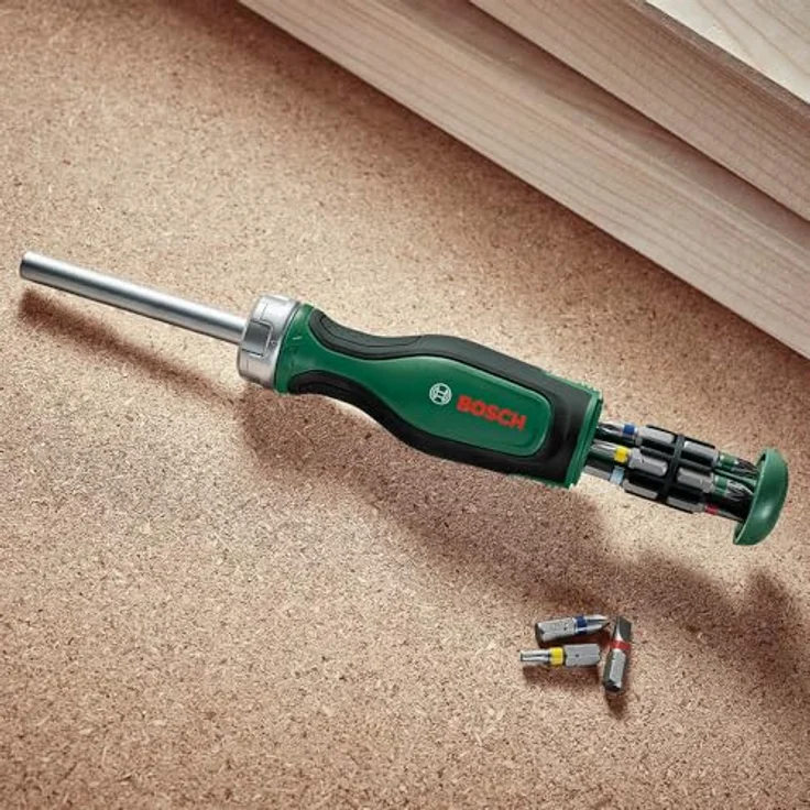 Bosch Home and Garden 1600A032V0 Ratschen-Schraubendreher mit 12 Bits, schwarz – Bild 8