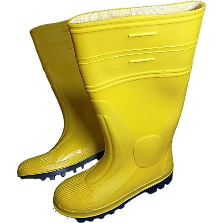 teXXor® S5-PVC-Sicherheitsstiefel, gelb mit Stahlkappe, durchtrittshemend, für nasse Arbeitsbedingungen