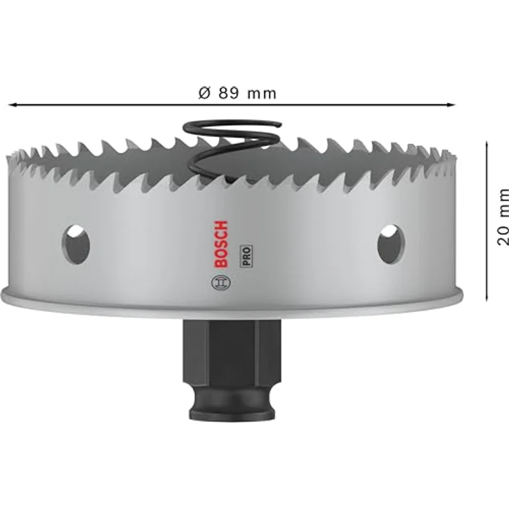 Bosch 1x PRO Sheet Metal Power Change Plus Lochsäge (für Edelstahlbleche, Stahlbleche, Ø 89 mm, Professional Zubehör Bohrmaschine/Schrauber) – Bild 3