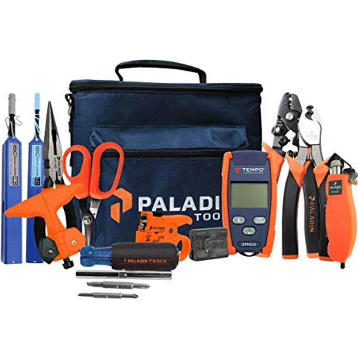 Tempo Communications Fibertoolkit Pro Plus FTK-PP, Zangen-Set für Glasfasertechnik mit verschiedenen Werkzeugen und Mikro-OPM (330 mm) – Bild 6