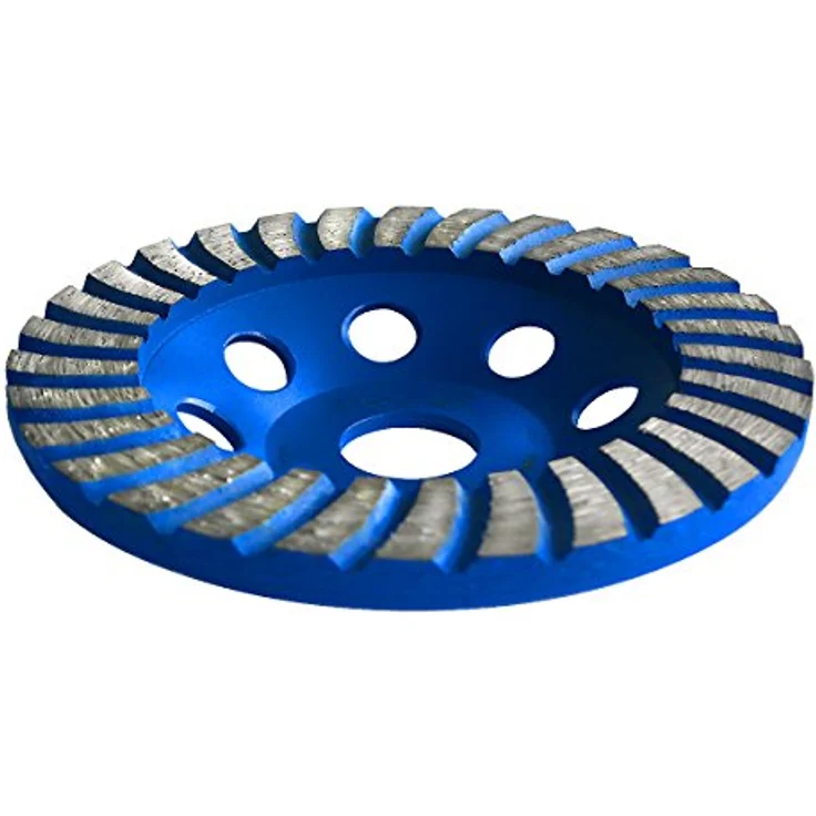 S&R Diamantschleiftopf 125 mm, Profiqualität für Beton, Granit, Naturstein, Kunststein, Estrich, 2-reihig, universal für Winkelschleifer – Bild 4