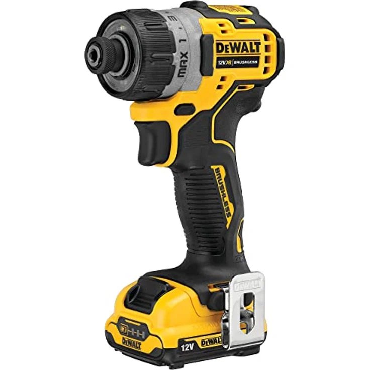 DeWALT Akku-Schrauber DCF601D2-QW 12V 2Ah, 14 Aufnahme, 8 Nm Drehmoment - inkl Akkus und Zubehör – Bild 2