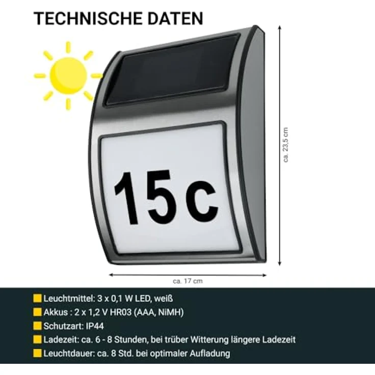 Solar-Hausnummer, SH08 – Bild 8