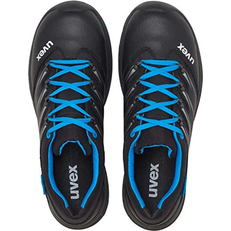 Uvex unisex S3 Sicherheitsschuhe 69342, antistatisch, wasserabweisend, schwarz, Größe 49 – Bild 7