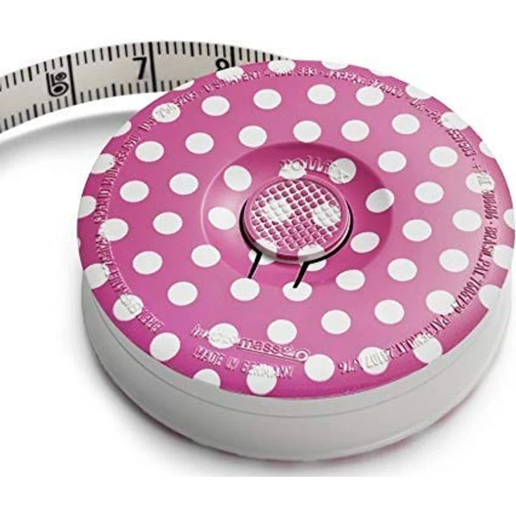 Prym Love Rollmaßband 150 cm, Poly-Fiber-Gewebe, pink/weiß – Bild 4