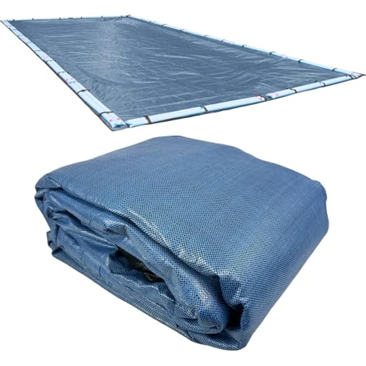 Robelle 422040R Premium-Mesh XL Blue Mesh Winter Poolabdeckung für Erdbecken 6,1 x 12,2 m Untergrundpool – Bild 2