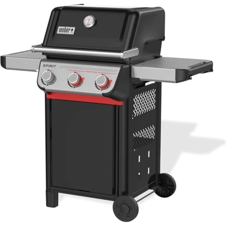 Weber Gasgrill Spirit E-325 GBS, 3 Brenner mit 9,1 kW, Grillfläche 52 x 44 cm, Edelstahl, abklappbare Seitentische – Bild 2