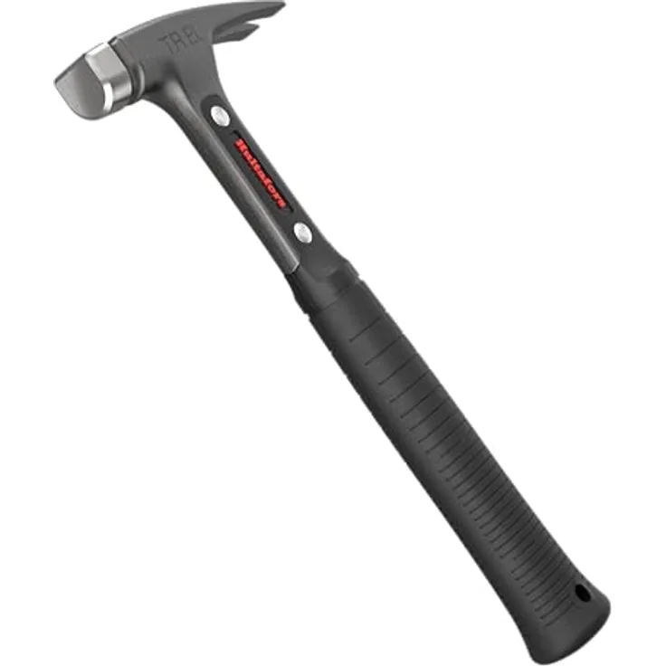 Elektrikerhammer 620g von Hultafors I Klauenhammer aus Stahl, optimiert zur Entfernung von Kabelclips und I U-förmige Schlagfläche für Arbeiten nah an Wänden, Ecken & Decken I 820050