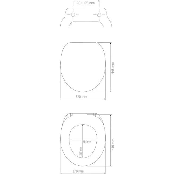 Wenko WC-Sitz Ostuni Easy Close, ovaler Thermoplast Toilettendeckel, weiß, 300 kg belastbar, Hygienebefestigung mit Fix-Clip – Bild 3