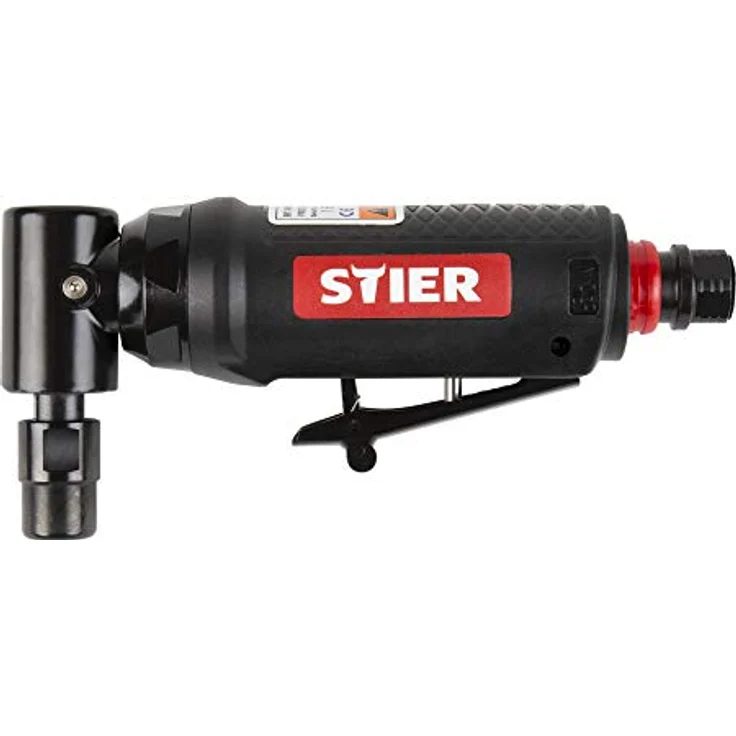STIER Stabschleifer abgewinkelt 51-2, 20.000 U/min, ergonomischer Gummi-Komposit-Griff, vibrationsarm – Bild 1