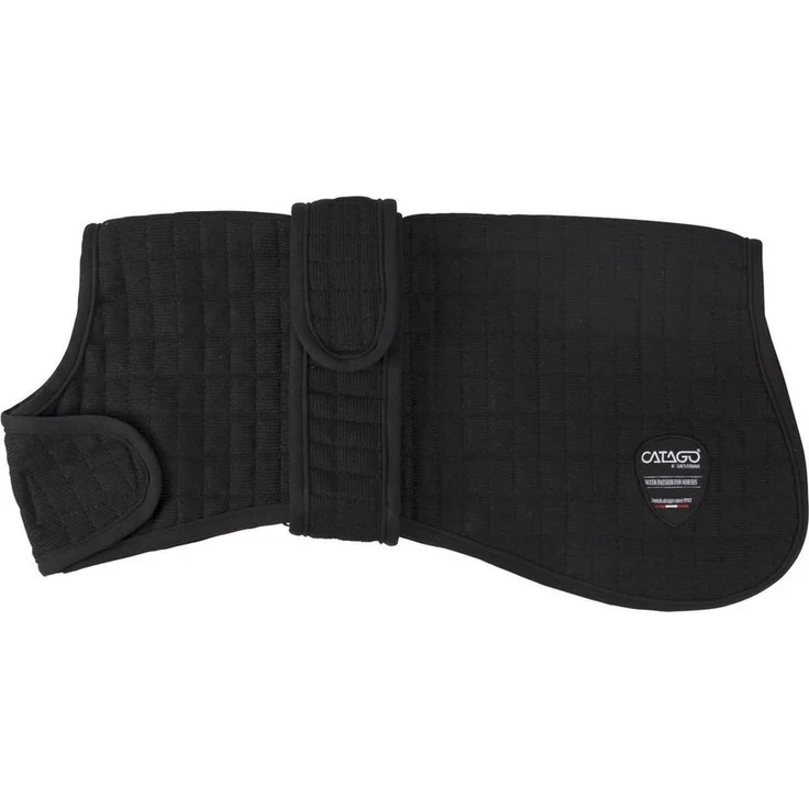 CATAGO Hundemantel Cooler - schwarz, leichtes, warmes und atmungsaktives Material