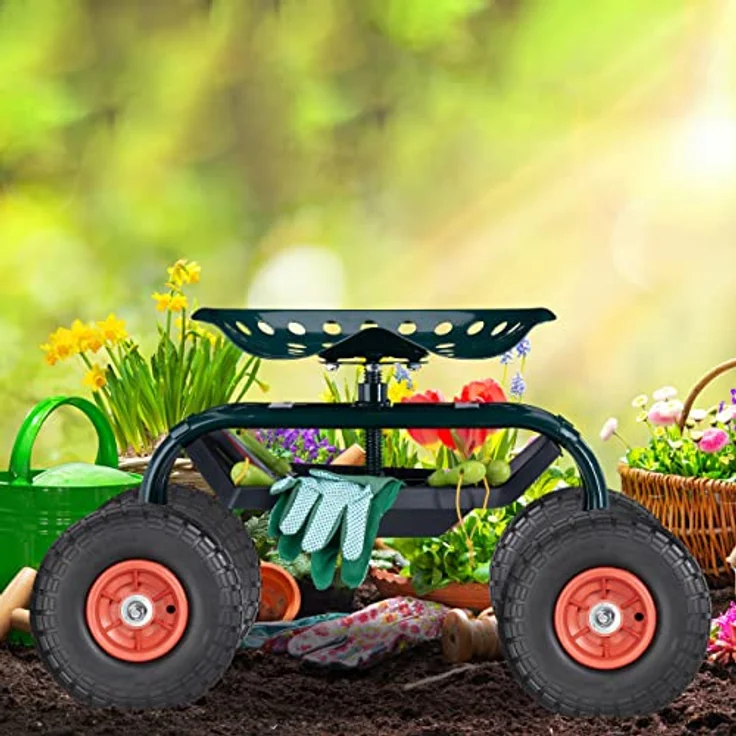 Relaxdays 2X Sackkarrenrad, pannensichere Vollgummireifen, 4.1/3.5-4", 16 mm Achse, bis 150 kg, 260x85 mm, schwarz-rot – Bild 2