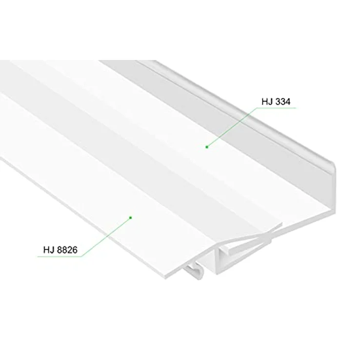 HEXIM Winkelprofile ungleichschenklig weiß - PVC Kunststoffwinkel, Auswahl Maße & Stärke - (HJ 343, 100x50 mm) Kantenschutzprofil Abdeckprofil – Bild 4