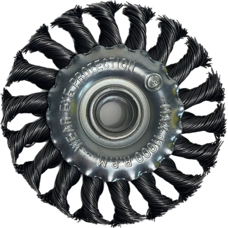 Scheibenbürsten Zopfbürsten 150mm Bürsten gezopft Drahtbürsten 6x