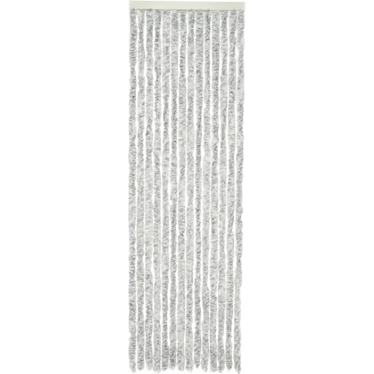 Travellife Insektenschutz für Türen Chenille Rain 185x56 cm Grau-Weiß